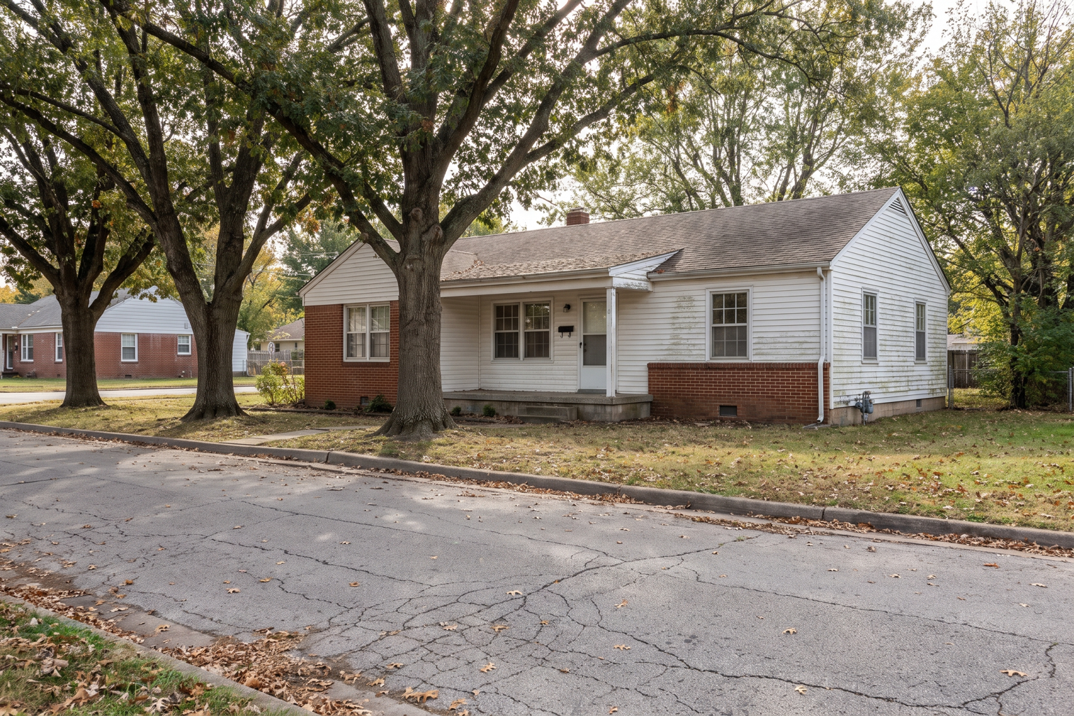 Single-family house on a tree-lined Baltimore County street
